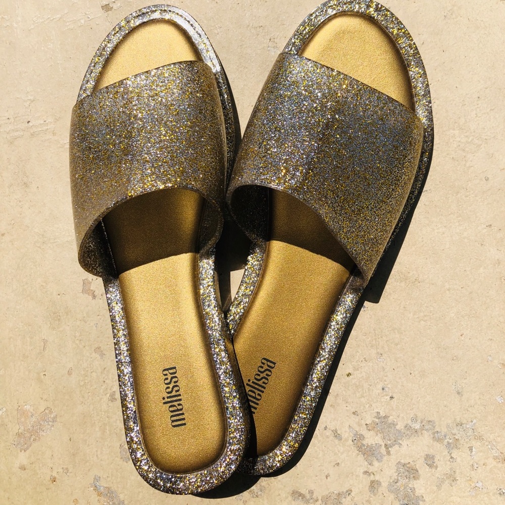 Sparkly jelly slides